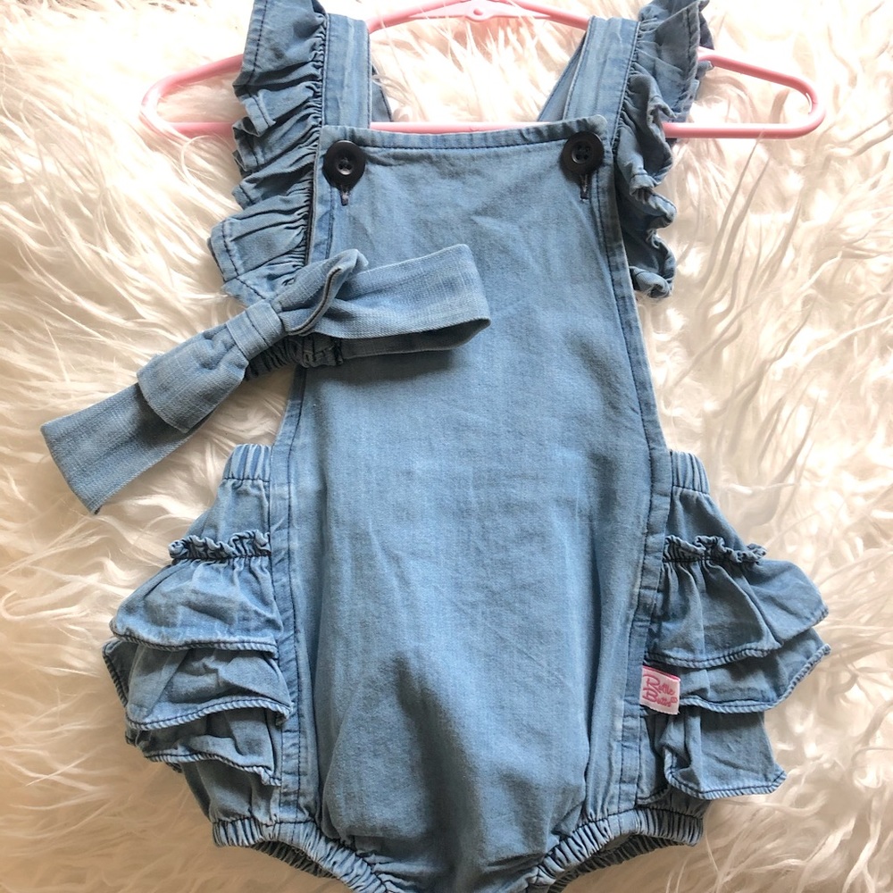 Ruffle Butts Rumper with headband